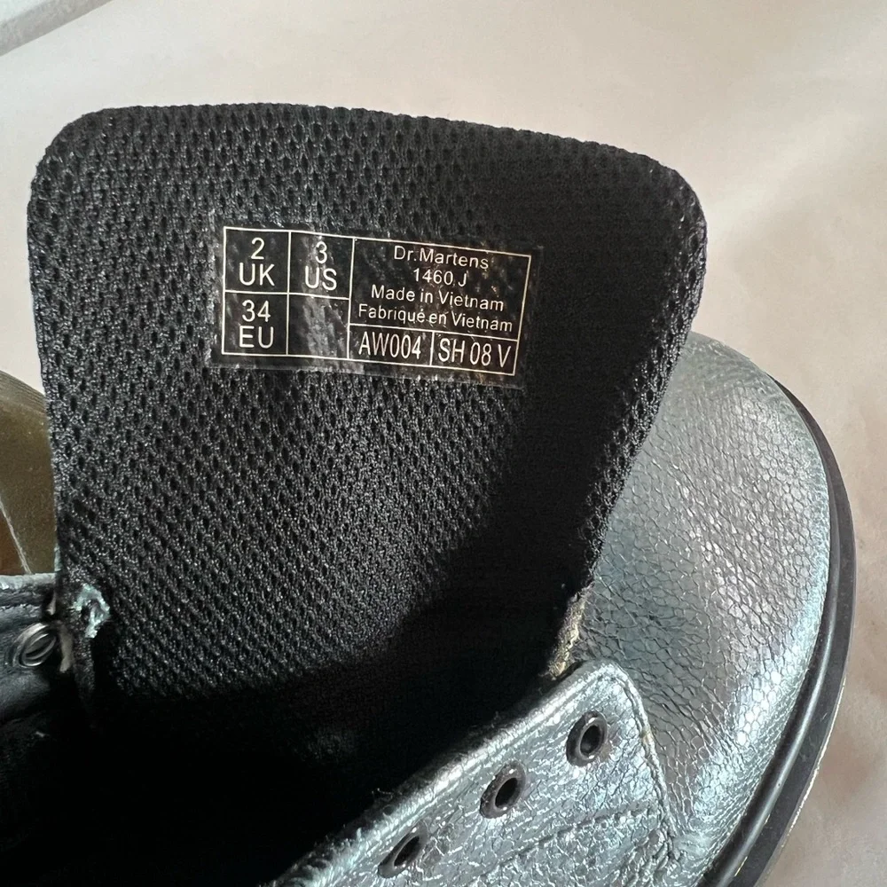 Dr. Martens‎ Kids Silver Boots
